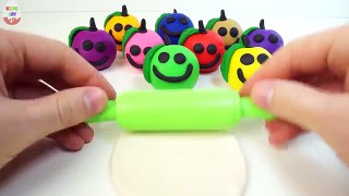 Apples Smiley Learn Colours Playdough Fun for children