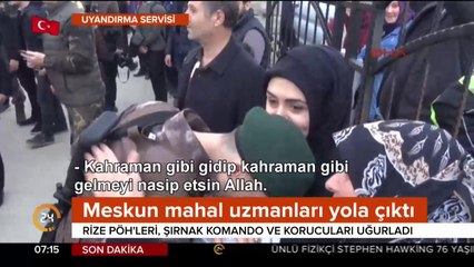 660 asker ve korucu Afrin'e uğurlandı