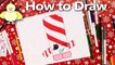 How to Draw Shopkins: Candy Cane Twist step by step drawing tutorial