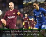 Hazard Harus Menangi 'Trofi Penting' untuk Dibandingkan dengan Iniesta - Conte