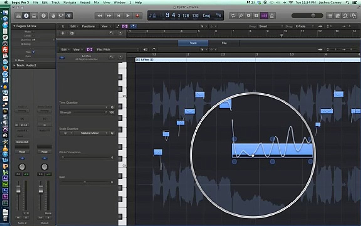 Logic Pro X - Video Tutorial 23 - Flex Pitch and Vocal Tuning