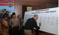 Polda Jabar dan KPU Jabar Gelar Deklarasi Anti-Hoaks