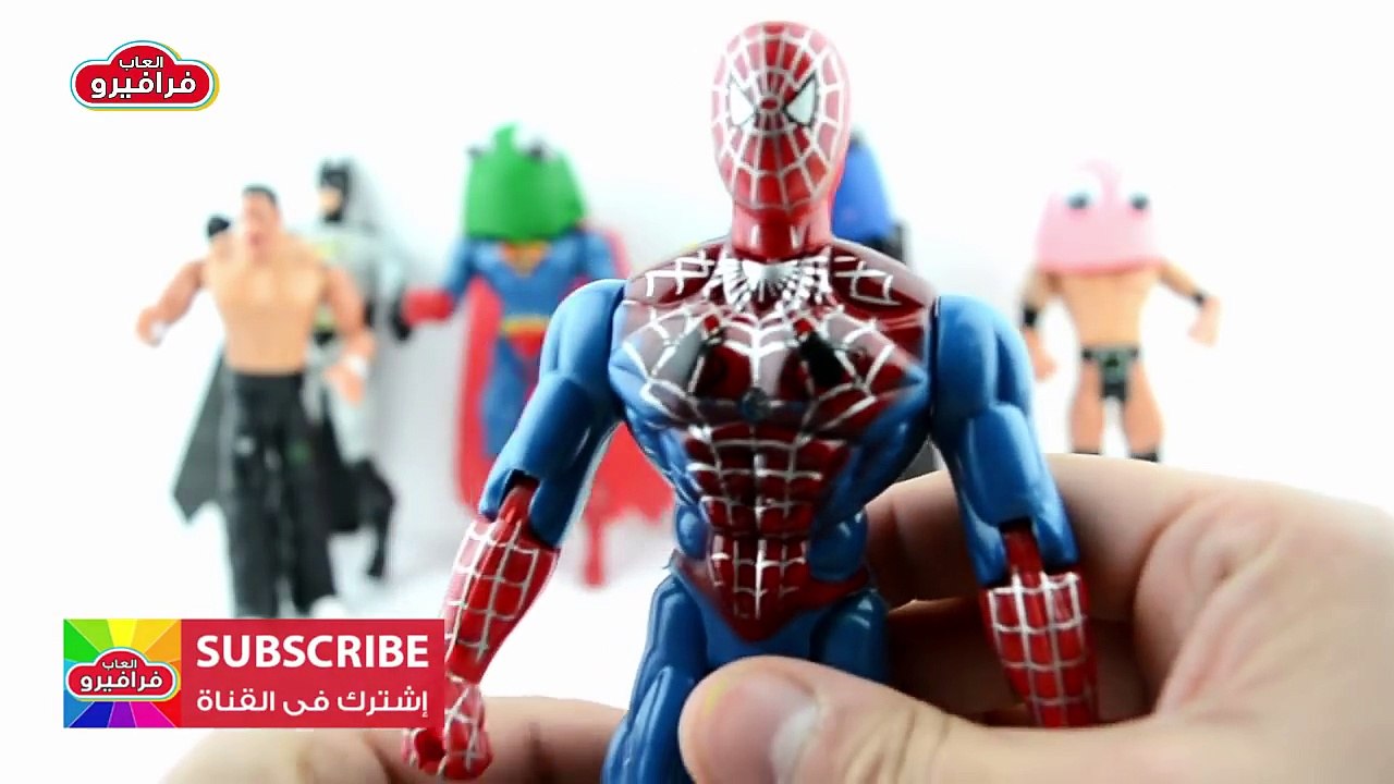 العاب اطفال تعليمية - تعليم الاطفال الالوان مع سبايدر مان الرجل العنكبوت و معجون الصلصال