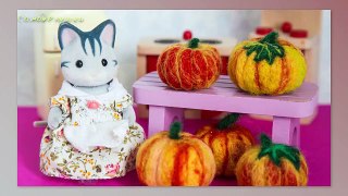 Как сделать тыкву для кукол. How to make a pumpkin for dolls halloween.
