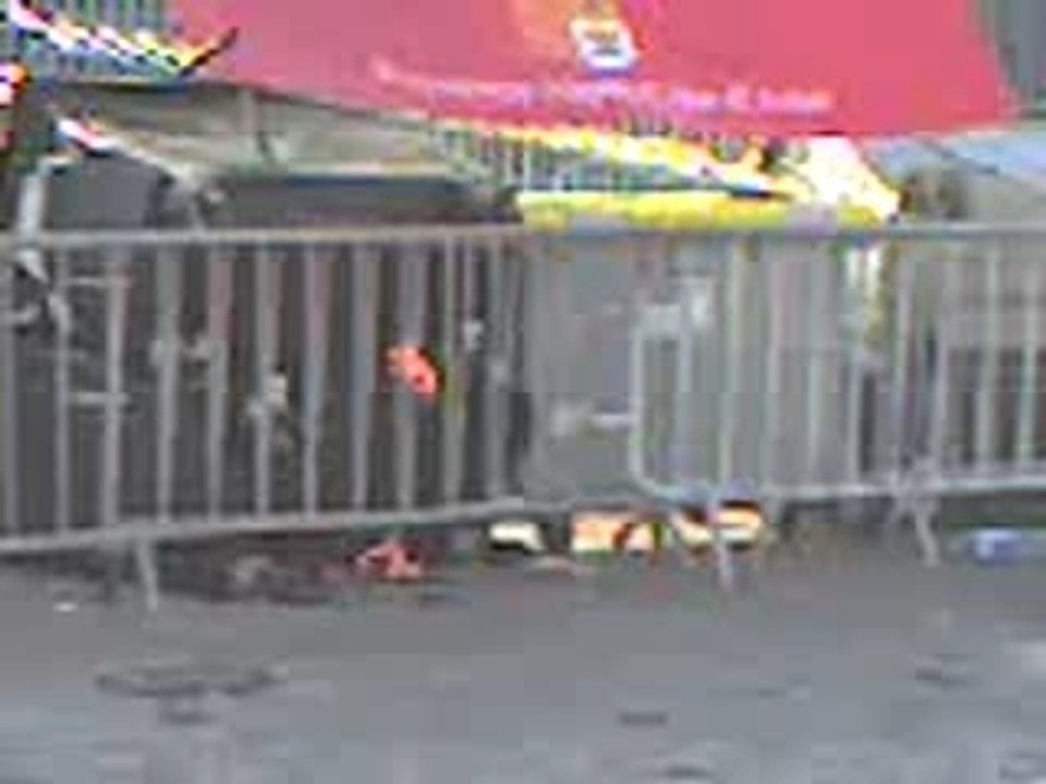 Incendie de poubelle