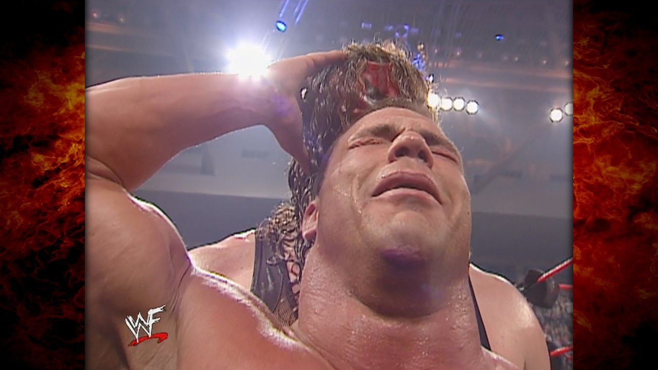 Kane Attacks & Costs Kurt Angle The Undisputed WWF Title! 2/25/02