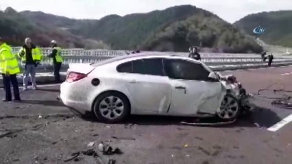 Bursa-İstanbul Yolunda Feci Kaza! Yanarak Can Verdiler