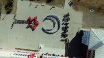 Malazgirtli öğrencilerden Mehmetçiğe 'Ayyıldızlı' destek