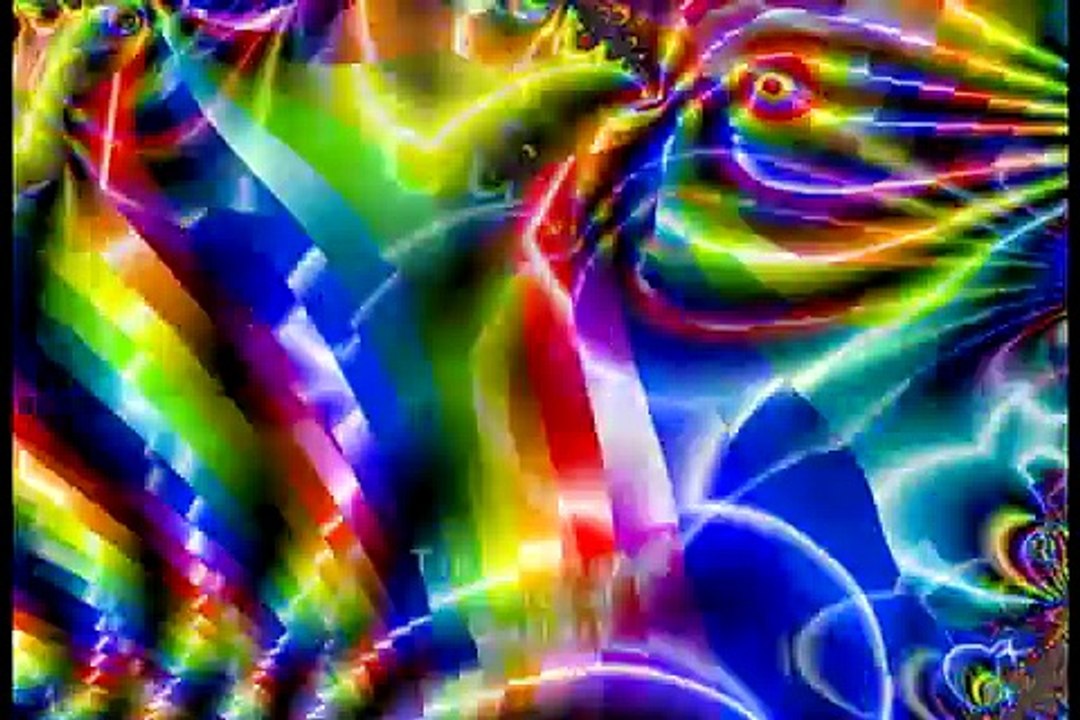 Psychedelic Ribbonfinity Fractal Animation