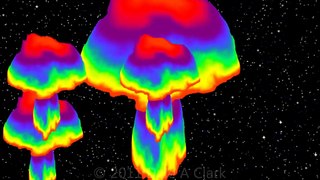 Psychedelic Space Mushrooms- A Fractal Animation