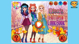 Elsas Autumn Lookbook - Movie Frozen Disney princess videos for girls - 4jvideo