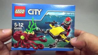 레고 시티 해저탐사대 스쿠바 스쿠터 60090 스킨 스쿠버 조립 리뷰 Lego City Deep Sea Scuba Scooter