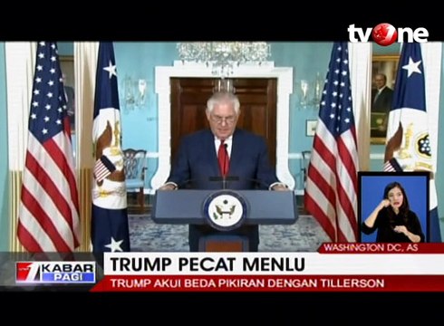 Presiden Trump Pecat Menlu dan Gantikan dengan Direktur CIA