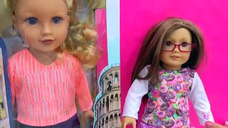 My Life As School Boy Dolls + American Girl Hot Lunch Tray Food Set - Toy Review