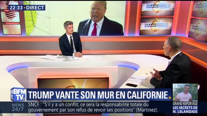 Donald Trump vante son mur en Californie