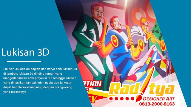 Mural Dinding Yang Unik 3D Sederhana RadityaDesingerArt