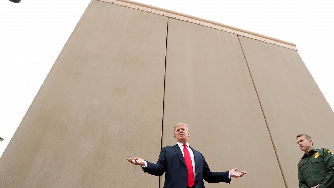 Trump inspiziert Mauer-Prototypen