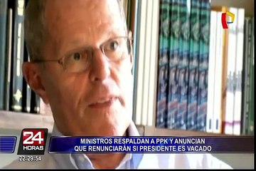 Ministros advierten que renunciarán si vacancia contra PPK prospera