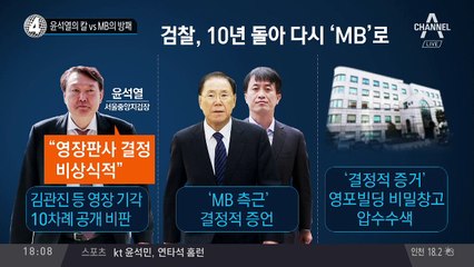 윤석열의 칼 vs MB의 방패