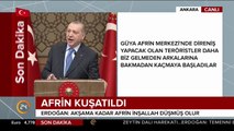 Cumhurbaşkanı Erdoğan: Kuzey Irak sınırımıza kadar teröristlerden temizleyeceğiz