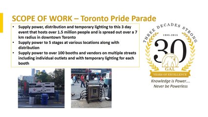 GAL Power – A Case Study of Temporary Power Solutions for Toronto Pride