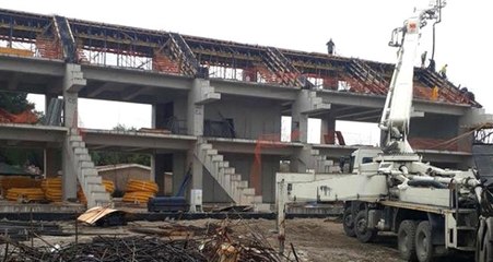 Yeniden İnşa Edilen Alsancak Stadında Tribünler Yükselmeye Başladı