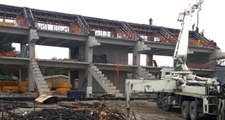 Yeniden İnşa Edilen Alsancak Stadında Tribünler Yükselmeye Başladı