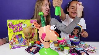 GROSS Gooey Louie Toy Challenge Game - Slime Baff Boogers - Surprise Toys For Kids