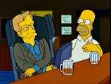 Stephen Hawking boit une bière avec Homer Simpson