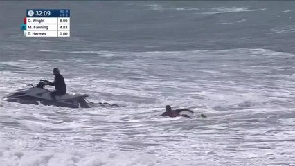 Adrénaline - Surf : Owen Wright with 2 Top Excellent Scored Waves  vs. M.Fanning, T.Hermes