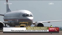 Remains of two Chinese peacekeepers flown home