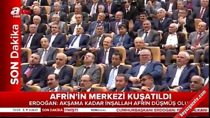 Cumhurbaşkanı Erdoğan: Temenni ederim ki Afrin akşama kadar düşmüş olur