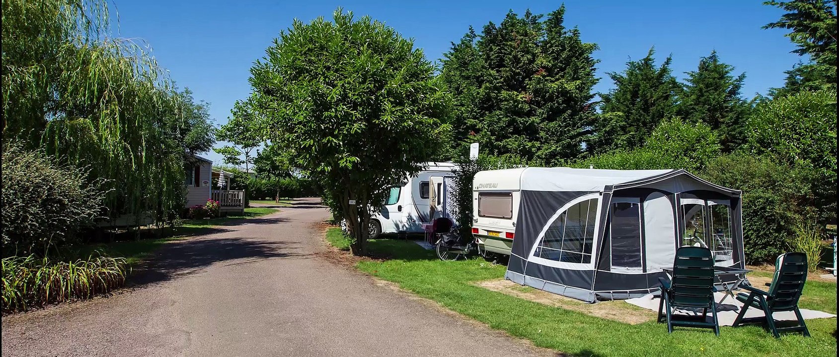 Camping Normandie - Sandaya La Côte de Nacre à Saint Aubin Sur Mer - Calvados - Basse-Normandie