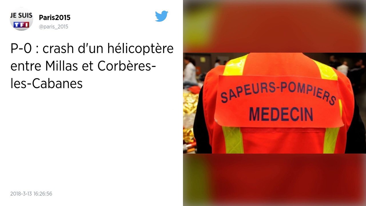 Pyrénées-Orientales. Deux morts dans un accident d'hélicoptère.