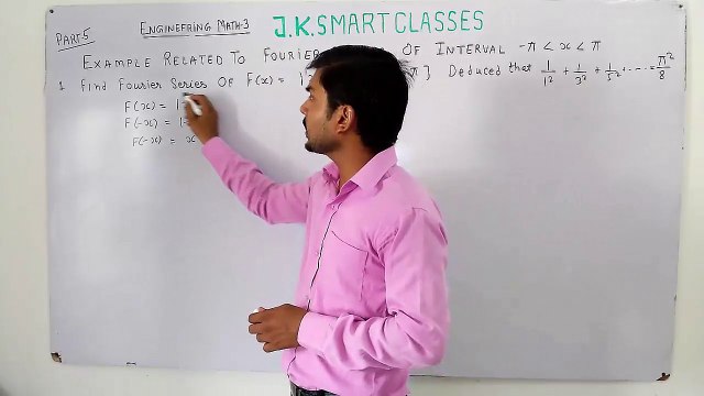 Fourier Series Examples in Hindi #5 Find Fourier Series of f(x)=|x| Interval -Pi to Pi For Engineering Classes by JK smart Classes | PTU |NP Bali |B.S.GREWAL |AEM |GTU | VTU |