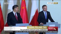 Chinese, Polish presidents hold joint press conference