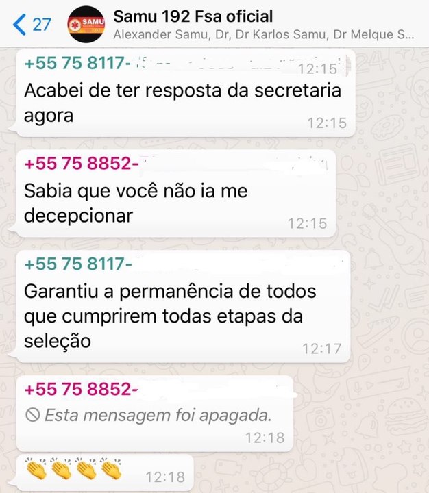 Seleção do SAMU denunciada na Justiça e no Ministério Público