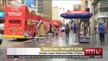 Defacing Trump's Star: Vandals target Hollywood Walk of Fame