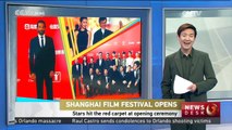 Stars hit the red carpet at opening ceremony of the 19th Shanghai film festival