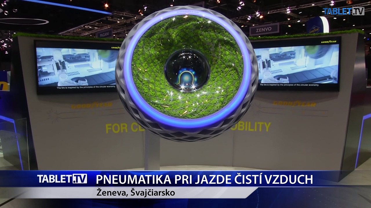 Na Ženevskom autosalóne predstavili pneumatiku, ktorá pri jazde vyčistí vzduch