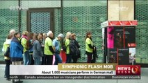 Symphonic Flash Mob: About 1,000 musicians perform in German mall