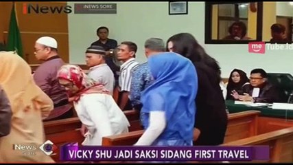 Vicky Shu Bersaksi di Sidang First Travel