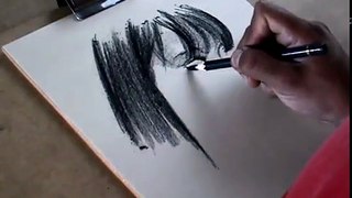 Artistic Drawing Exercises- Portrait- Charcoal pencil