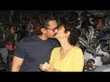 Aamir Khan KISSING Wife Kiran Rao In Public On His 53rd Birthday
