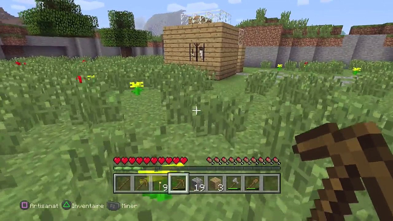 Minecraft (PS4) - Vidéo découverte / Tutoriel (partie 1) : je découvre le jeu