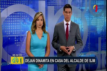 Alcalde de SJM se pronuncia por explosivos dejados en su casa