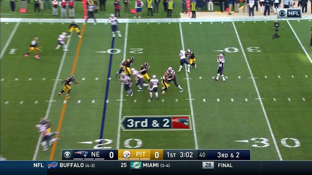 2016 - James White takes screen pass 19 yards for touchdown