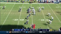 2016 - T.Y. McGill forces Marcus Mariota fumble, Robert Mathis scores
