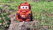 Lightning Mcqueen Rescues Mater | Power wheels surprise eggs disney cars 3 toys for kids