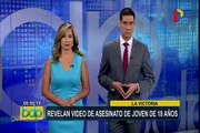 La Victoria: revelan video de asesinato de joven en el jirón Mendoza Merino